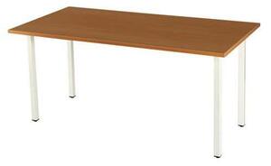 Kancelářský stůl Viva Standard, 120 x 80 x 75 cm, rovné provedení, podnoží bílé, buk