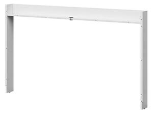 HezkýNábytek.cz Multimediální police k posteli BRW Tetrix 11 (lesk bílý) (s LED osvětlením, s USB). 1098505