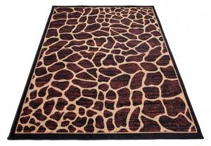 Chemex Moderní koberec Atlas - tygrovaný 3 - černý Rozměr koberce: 80x150 cm