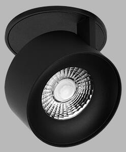 LED2 21507333 KLIP kruhové otočné zápustné bodové svítidlo 77mm 11W / 770lm 3000K chromově černá