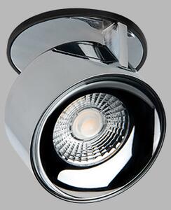 LED2 21507335 KLIP kruhové otočné zápustné bodové svítidlo 77mm 11W / 770lm 3000K černo chromová
