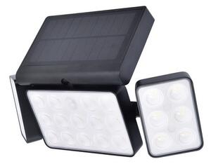 Lutec 6935502330 LED venkovní solární nástěnné svítidlo Tuda s pohybovým čidlem 1x7,4W | 1500lm | 2700-6500K | IP44 - černá