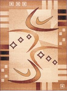 Chemex Moderní koberec Atlas - vlnky 1 - světle béžový Rozměr koberce: 80x150 cm