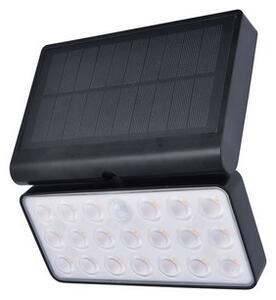 Lutec 6935501330 LED venkovní solární nástěnné svítidlo Tuda s pohybovým čidlem 1x8,5W | 1000lm | 2700-6500K | IP44 - černá