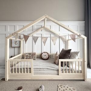 Domečková postel Housebed alto duo 190x90 cm přírodní