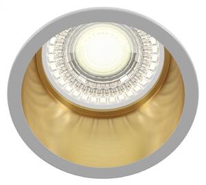 Maytoni Moderní vestavné svítidlo REIF, 12W, ⌀ 6,8 cm, 1xGU10 Barva: Bílá/zlatá