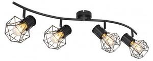Globo 54017-4 přisazené stropní svítidlo Priska 4x40W | E27 - černá