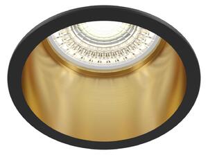 Maytoni Moderní vestavné svítidlo REIF, 12W, ⌀ 6,8 cm, 1xGU10 Barva: Černá/zlatá