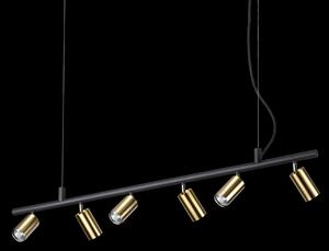 Ideal Lux Závěsné svítidlo DYNAMITE SP6, š. 115,5 cm Barva: Černá