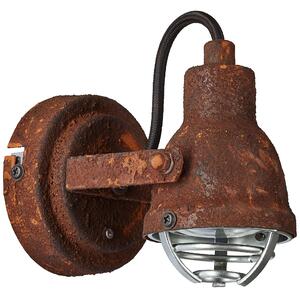 Brilliant 26310/60 BENTE - Industriální bodové svítidlo v rezavém provedení (Rezatá lampa na zeď ve starém retro stylu )