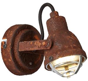 Brilliant 26310/60 BENTE - Industriální bodové svítidlo v rezavém provedení (Rezatá lampa na zeď ve starém retro stylu )