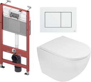 Sada záchodová mísa Oltens Hamnes 42513000, podomítkový WC modul Tece Base 9400407, 45109000, 9.240.400