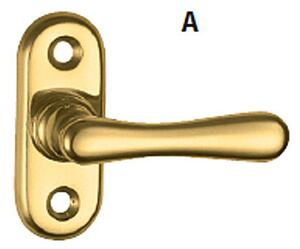 Okenní kování TWIN ELEGANT BA 1225 HO (A,CH,CH-SAT,NI-SAT,ABR), A (mosaz leštěná), HO půloliva, Twin A (mosaz leštěná)
