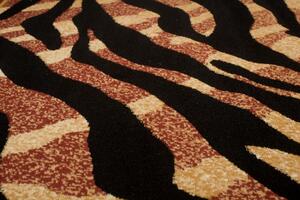 Chemex Moderní koberec Atlas - tygrovaný 2 - černý Rozměr koberce: 80x150 cm