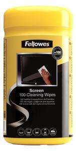 Utěrky Fellowes na obrazovky monitorů - 100 ks/bal, žlutá