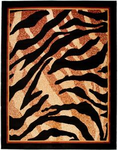 Chemex Moderní koberec Atlas - tygrovaný 2 - černý Rozměr koberce: 80x150 cm