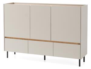 Komoda Azalio 150 cm se zásuvkami - bez Pískový / dub olejowany
