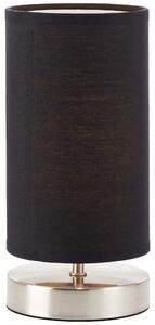 Brilliant 13247/06 CLARIE - Stolní lampička s textilním stínidlem v černé barvě (Textilní stolní lampička v černé barvě)