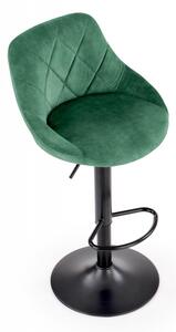 Barová židle H101 (tmavě zelená)
