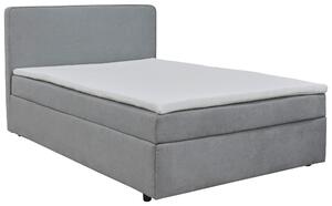 KONTINENTÁLNÍ POSTEL, 140/200 cm, textil, šedá MID.YOU, Online Only
