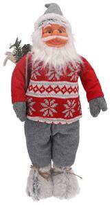 Vánoční figurka látkového Mikuláše 60 cm