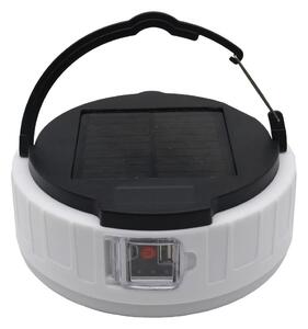 LED Solární lampa s funkcí powerbanky LED/2W/2V 6500K IPX4 2400 mAh černá