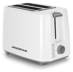 Aigostar - Topinkovač s dvěma otvory 750W/230V bílá