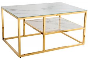 Boutique konferenční stolek zlatý 90 cm