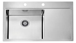 ALVEUS 1103652 - Kuchyňský dřez PURE 86x52,5 cm satin, levý