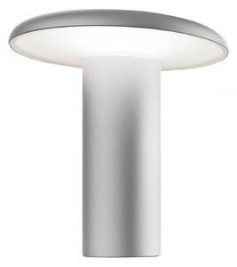 Stolní lampa Artemide Takku LED s dobíjecí baterií, šedá