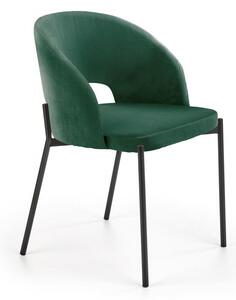 Halmar Jídelní židle / křeslo K455 tmavě zelená