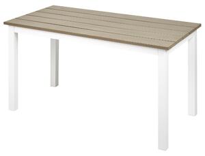 Zahradní jídelní stůl MESSINA 100 cm 52 cm Bílá
