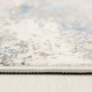 Makro Abra Moderní kusový koberec PORTLAND G509B bílý modrý Rozměr: 140x200 cm