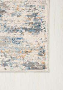 Makro Abra Moderní kusový koberec PORTLAND G509B bílý modrý Rozměr: 140x200 cm