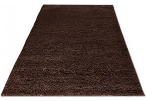 Tmavě hnědý koberec SHAGGY Šířka: 40 cm | Délka: 60 cm