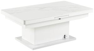 KONFERENČNÍ STOLEK, bílá, kov, keramika, 125-150/70/49,5-79 cm Livetastic, Online Only