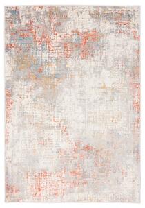 Makro Abra Moderní kusový koberec PORTLAND G512C bílý červený Rozměr: 80x150 cm