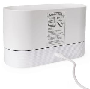 LED RGB Ultrazvukový aroma difuzér a zvlhčovač vzduchu s podsvícením 180ml bílá