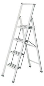 Bílé skládací schůdky Wenko Ladder, výška 153 cm