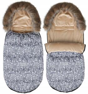 Dětský fusak do kočárku BABYMAM Maxi - Boho/béžový