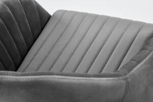 Kancelářská otočná židle FRESCO — látka, šedá