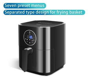 Aigostar - Horkovzdušná fritéza 1500W/230V 3,5l černá