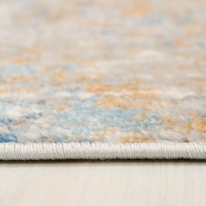 Makro Abra Moderní kusový koberec PORTLAND G512B bílý modrý Rozměr: 140x200 cm