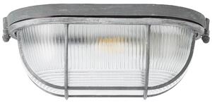 Brilliant 94459/70 BOBBI - Stropní industriální svítidlo v šedé barvě 28 x 16cm, 1xE27, IP20 (Stropní nebo nástěnné šedé svítidlo v retro stylu)
