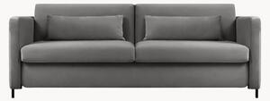 Trojmístná rozkládací pohovka Yanis Dark Grey & Black