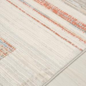 Makro Abra Moderní kusový koberec PORTLAND G498C bílý červený Rozměr: 120x170 cm