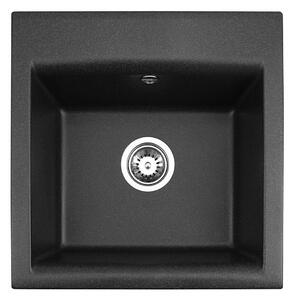 ALVEUS 1149113 - Kuchyňský dřez GEM 50x50 cm granit/černá