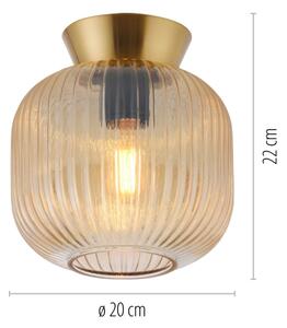 Schöner Wohnen 13574-27 - Stropní svítidlo NAMI 1xE27/25W/230V pr. 20 cm zl/béž