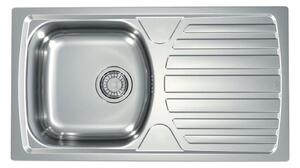 ALVEUS 1136539 - Kuchyňský dřez BASIC 78x43,5 cm matná ocel/satin, velká výpusť