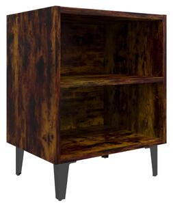 Noční stolek Brunati II - 40x30x50 cm | kouřový dub
